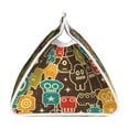 thumbnail image 3 of Naloa Robot and Monsters Print Leather Tissue Box Cover Rectangle | Long Tissue Box Cover | Tissue Box Holder | Tissue Holder for Bathroom, 3 of 9