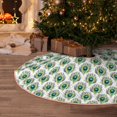 thumbnail image 5 of Sikiie Peacock Feathers1 Nativity Christmas Tree Skirt, Jesus Christian Winter Holiday Tree Mat Decoration(30-48IN)30", 5 of 6