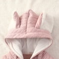 thumbnail image 5 of MuZeFu Baby Girl Clothes Clearance under 10.00 Toddler Baby Boys Girls Solid Color Cute Ears Winter Thick Keep Warm Jumpsuit Romper, 5 of 8