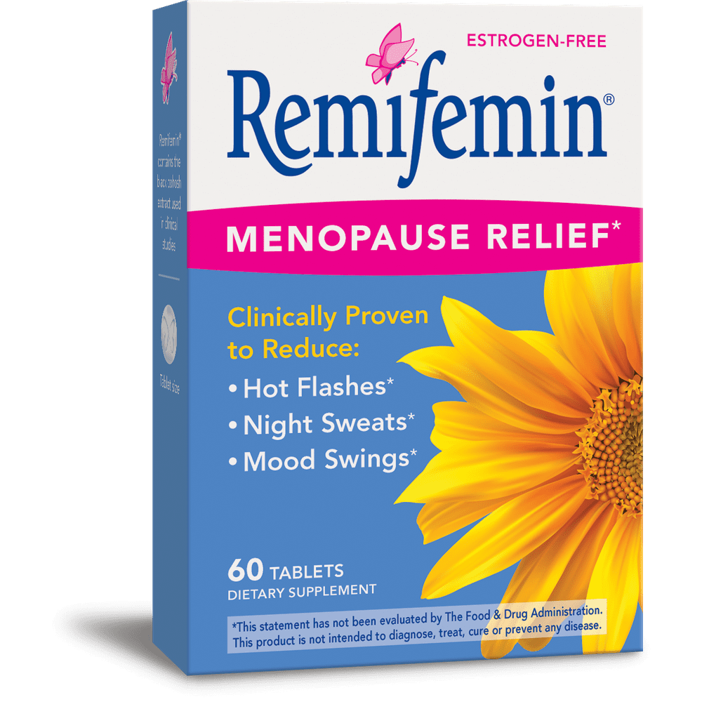 Remifemin Menopause Relief* Dietary Supplements, Estrogen-Free, 60