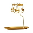 thumbnail image 1 of Candelabro giratorio con bandeja Macarena adorno luz de té decorativa duradera Oro Portavelas giratorio, 1 of 8