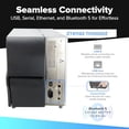 thumbnail image 3 of Impresora de etiquetas Zebra ZT411 JetSet de 203 DPI | Transferencia térmica y térmica directa | Impresora industrial ZT41142-T010000Z | Ancho: 4 pulgadas. Conectividad serial, USB, Ethernet y Bluetoo, 3 of 5