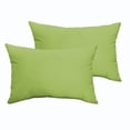 thumbnail image 4 of Sorra Home  Sloane Apple Green Indoor/ Outdoor Knife Edge Pillow Set 14 in x 24 in, 4 of 5