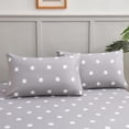thumbnail image 3 of Chezmoi Collection Kids/Teens Sports Fitted Sheet, Full Size 2-Pack – 2 Fitted Sheets + 4 Pillowcases (No Flat Sheet) - Soft Microfiber Fitted Sheet Set – Gray White Baseball Print, 3 of 3
