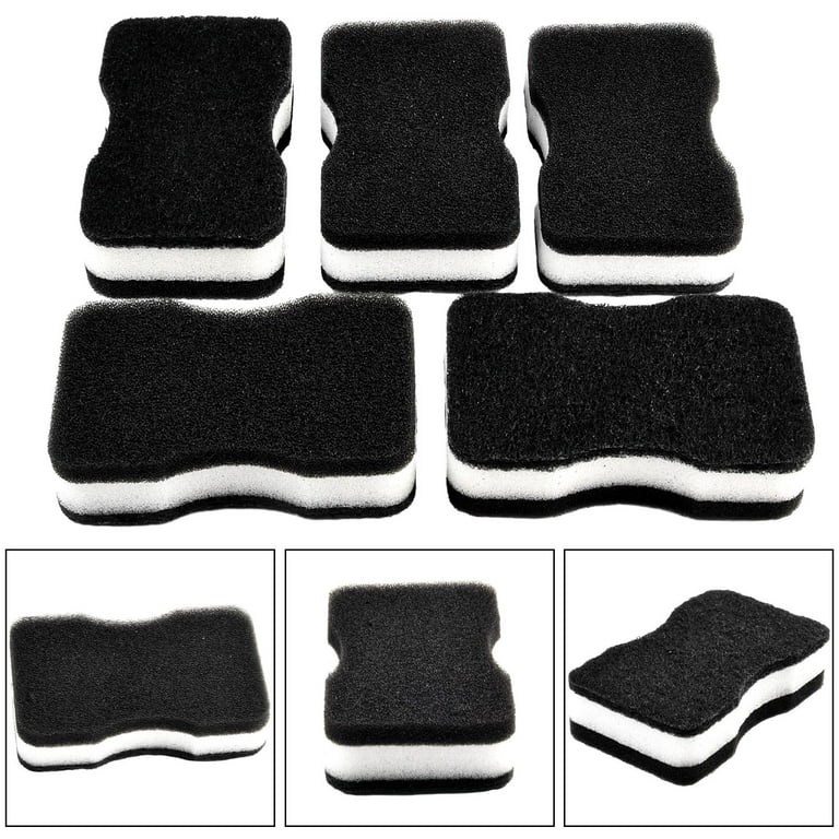 5PCS Black Dish Sponge Scouring Pad Kitchen Cleaning Sponge Wiping