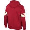 thumbnail image 3 of Men's Colosseum Crimson Oklahoma Sooners Saluting Pullover Hoodie, 3 of 3