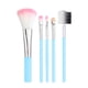 thumbnail image 1 of Rubor para mejillas, rubor en polvo rosa, juego de 5 brochas de maquillaje, brocha negra para sombra de ojos, brocha para labios, brocha para rubor, brocha para pestañas, brocha de maquillaje, 1 of 3