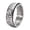 Ancient Silver, variant on Men's Stainless Steel Personalized Irregularly Ring Anxiety Relieves Strees Ring 8MM Silver Size 8