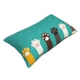 thumbnail image 3 of Kll Cute Cat Paw And Dog Pillow Covers Envelope Closure,Super Soft And Cozy Fuzzy Fleece Pillow Case Cover 16"X24", 3 of 9