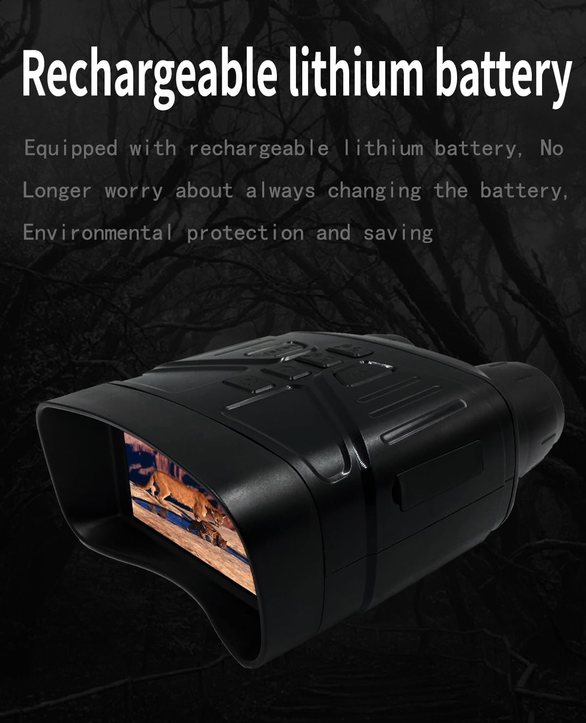2024 New Night Vision Goggles Binoculars, 12MP Infrared Digital Night Vision Binoculars for Complete Darkness, with 32 GB Memory Card, 3.0" TFT LCD Display, for Outdoor Night Hunting