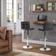 thumbnail image 5 of Bancos de Barra Cómodos Giratorios Ajustables HOMEMAKE FURNITURE BEGONIA Negro, 5 of 7