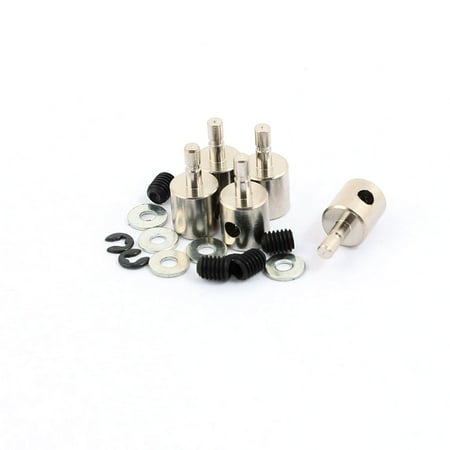 - 5 Pcs 3 x 2 x 11mm Metal Linkage Stoppers PRC Push Rod Keepers w Screws