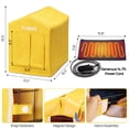 thumbnail image 4 of TURBRO Heated Dog House Outdoor, Insulated and Weatherproof Iron Shelter for Feral and Dogs Outside, Heating Pad Bed with 14.7ft Anti-Bite Cord, UL Test Passed, Yellow, 4 of 11