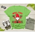 thumbnail image 4 of Valentine's Day Will You Be My Valentines Red Gnome Gifts T-Shirt Cute Gnome Shirt Valentines Day Gift Love Shirt Gnome Love Heart Tshirt, 4 of 6