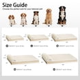 thumbnail image 6 of Exclusivo Mezcla Orthopedic Dog Bed with Head Pillow for Extra Large Dogs, Removable and Machine-Washable Cover, 56"X40", Ivory, 6 of 7
