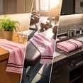 thumbnail image 3 of Solid-colored Multi-colored Checker-pattern Edge Towel, Soft Water-absorbent Quick-drying Towel, for Bathroom Restroom Hotel Travel Camping Face Wash Wet Hair Wipe, 3 of 6
