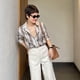 thumbnail image 5 of Camisas de seda 100 % auténtica, blusas de mujer a rayas de manga larga de primavera 2024, blusas de mujer a la moda, blusas de alta calidad, 5 of 5