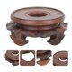 thumbnail image 3 of Wooden Flowerpot Display Base Decorative Round Hollow Vase Base Home Decor, 3 of 3