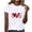 New10/White, variant on Otvok Valentine'S Day Fashion Crewneck Short Sleeve T-Shirt Casual Loose Shirt Tops for Women
