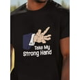 thumbnail image 1 of T-shirt Graphique 'Take My Strong Hand' pour Hommes - Coupe Confortable, Manches Courtes, Col Rond - Idéal pour Tenue Décontractée et Extérieure, Rue d'Été en Blanc avec Imprimé Élégant, T-Shirt Extérieur/col Rond Décontracté/brillant, 1 of 3