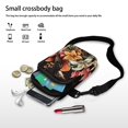 thumbnail image 7 of HELLHERO Colorful Paw Prints Crossbody Small Crossbody Bags, Women Adjustable Shoulder Strap, Casual Use Polyester 4.33"x1.97"x7.09", 7 of 7