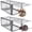 Silver-Medium-Rat Trap(Set of 2), variant on Humane Rat Traps No Small Animal Cage Live Mouse Catch And Release Trampa Para Ratones Chipmunk Rodent That Work For Indoor Outdoor - 12.3" L X 6.5" W 5.3" H