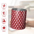 thumbnail image 5 of 12oz Coffee Tumblers Red Christmas Tree Pattern Stainless Steel Vacuum Insulated Travel Tumbler Coffee Cups Mug with Lid and Straw with Cleaning Brush for Cold & Hot Drinks, 5 of 5