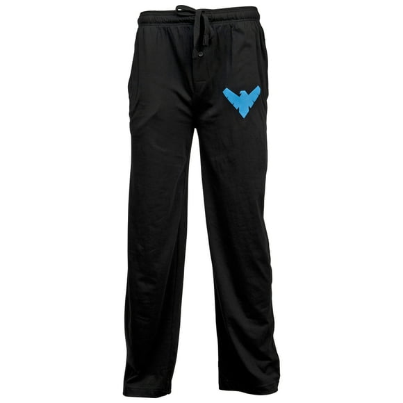 DC Comics Nightwing Pantalon de Sommeil Unisexe à Symbole - Très Grand (40-42)