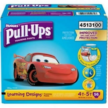 Pull-Ups Boys' Potty Training Pants Training Underwear Size 6, 4T-5T, 56 Ct