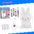 thumbnail image 3 of Kit de pintura LAOESE Bunny Lamp con pintura para niños de 6 a 12 años, 3 of 6