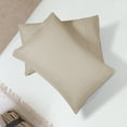 thumbnail image 2 of PiccoCasa 2 Pack King Pillowcases Soft 1800 Microfiber Pillowcases with Khaki Envelope Closure, 2 of 7