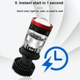 thumbnail image 2 of 2-Pack LED Projector Headlight H4 Y7D Y6D Bulbs High Brightness Clear Beam Pattern Quick Installation All-in-One Aluminum, 2 of 8