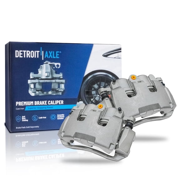 Detroit Axle - 2 Front Left and Right Disc Brake Calipers with Bracket Replacement for Dodge Ram Dakota 1500 Classic