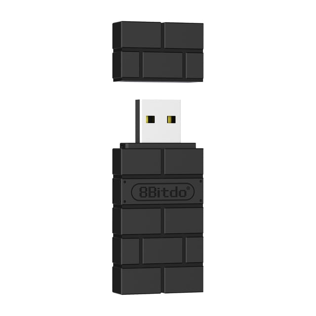 Adaptador inalambrico Irfora Adaptador inalámbrico USB 8BitDo 2 Conexión de un botón Reemplazo de vibración somatosensorial para controladores PS4 PS5 Switch Pro Irfora Adaptador inalambrico