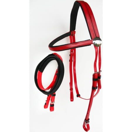 Reins Set Tack - Horse English Biothane Lightweight Bridle Reins Tack Set 40HS01