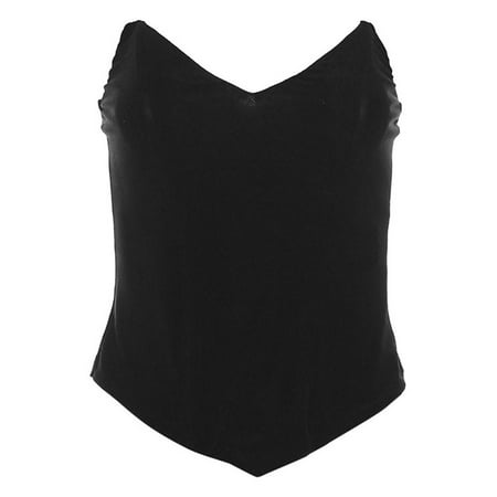 Ladies Sleeveless Fashion Strapless Bustier Corset Crop Tops Female V Neck Backless Solid Women Tops Autumn