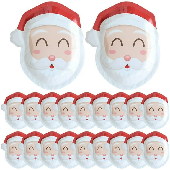 Christmas Paper Plates Christmas Plates Santa Christmas Plates Christmas Dinnerware Set Table Decorations Holiday Xmas Dinner Plates Party Supplies