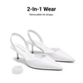 thumbnail image 3 of DREAM PAIRS Women's Slingback Kitten Low Heel Closed Toe Ankle Strap Heels Pointed Toe Strappy Pumps Shoes Party Wedding Dress Shoes, 3 of 7
