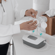 Evenflo Advanced Double Electric Breast Pump with Breastshields and Milk Storage Bottles, Lightweight