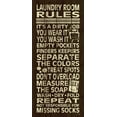 thumbnail image 2 of Harbick, N. 10x18 Black Ornate Wood Framed with Double Matting Museum Art Print Titled - Laundry Room Rules II, 2 of 4