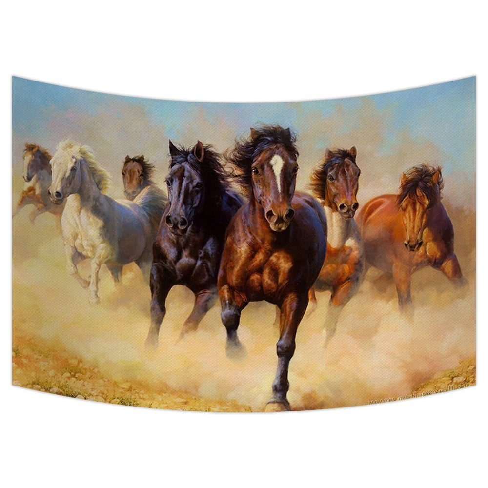 GCKG Horse Pattern Tapestry,Horse Pattern Wall Hanging Wall Decor Art