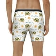 thumbnail image 4 of Picia Sea Turtle Basking in the Sun Pattern Men's Athletic Long Leg Briefs , Performance Stretch Underwear，Moisture-Wicking, 4 of 7