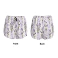 thumbnail image 6 of Goofa Lavender Flowers Printed Women 2 in 1 Running Shorts,Quick Dry Athletic Workout Shorts,High Waisted Athletic Shorts with Liner Pockets-Small, 6 of 9