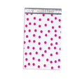 thumbnail image 1 of Enveloppes Auto-Scellantes 6 Pouces x 9 Pouces Série Designer - Poly Plat (100, Pois Roses), 1 of 4