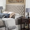 thumbnail image 4 of Noble House Abigail Queen Button Sand Tufted Fabri, 4 of 4