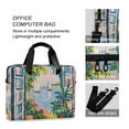 thumbnail image 4 of FORMRS 16" Laptop Bag Carrying Sleeve Case with Handle Travel Shoulder Briefcase, Floral Seaside, 4 of 8