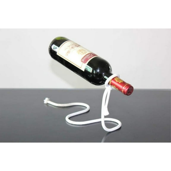 Suspending Chain Wine Holder, Stainless Steel Magic Wine Rack Wine Bottle Holder Novelty Gift for Kitchen Home Decoration (Bronze)