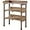 Brown, variant on QISHENSHUI Potting Bench Table w/Metal Tabletop for Garden, Fir Wood Workstation w/3 Tier Shelves, Outdoor Work Bench w/Hook Brown