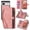 Pink, variant on for Google Pixel 6 Case, Detachable Magnetic Wallet Case with Card Holder,Coin Pocket,PU Leather All-Round Shockproof Cover, 6.4in,Black