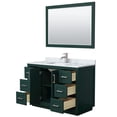 thumbnail image 3 of Wyndham Collection Miranda 48" Wood&Metal Single Bathroom Vanity in Green/Nickel, 3 of 7